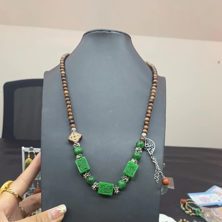 翡翠未镶嵌颈饰项链21