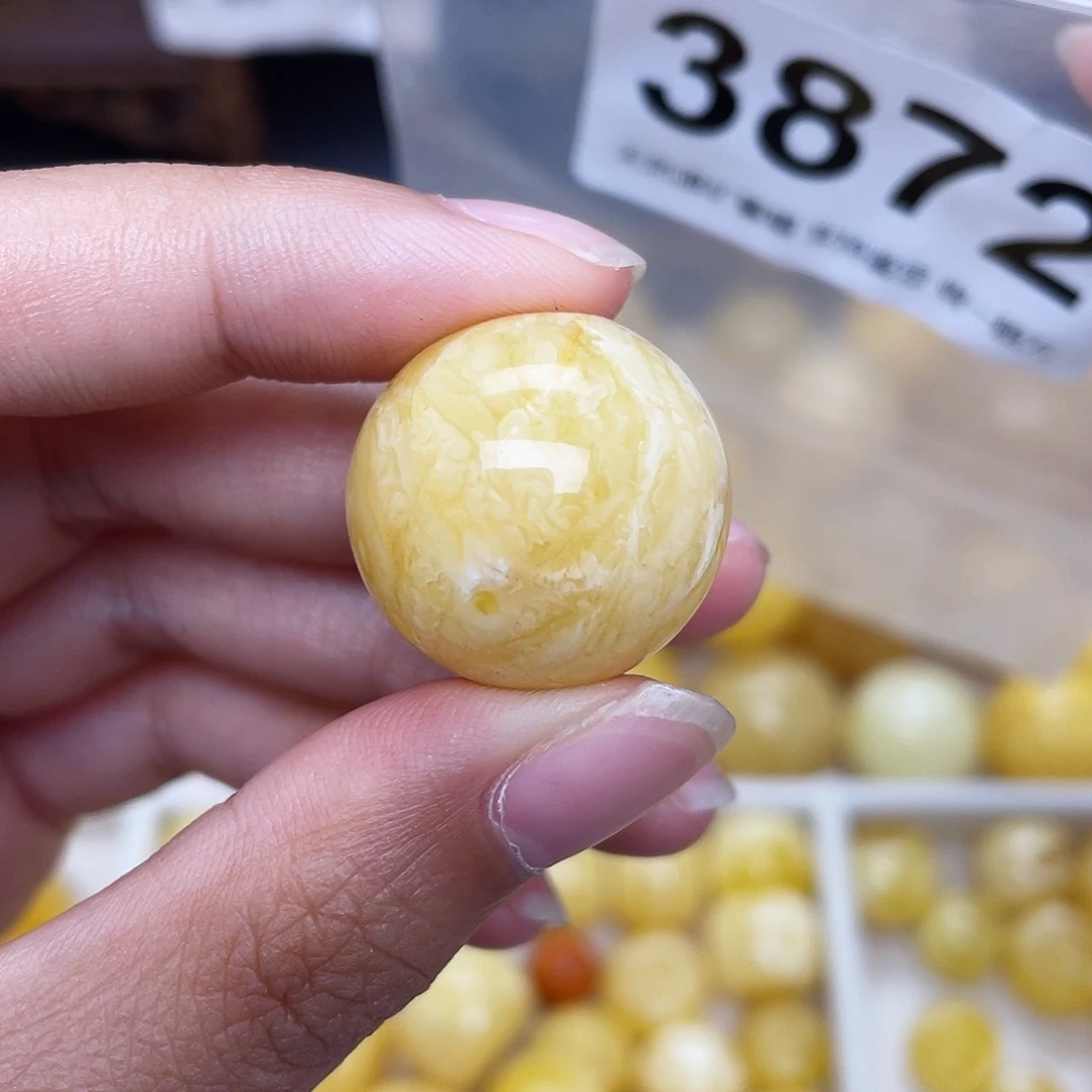 蜜蜡未镶嵌珠宝奇石21.6砂纹
