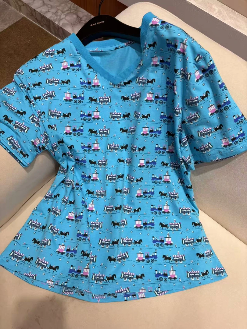 QJGAODING-夏季时尚小马车短袖T恤【1223】