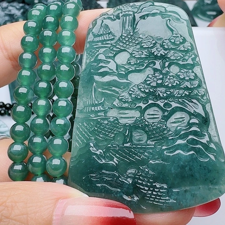 颈饰未镶嵌翡翠多样性发其一