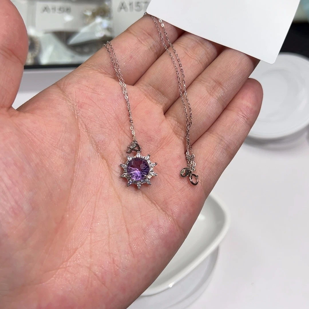 A158银S925镶嵌淡水珍珠