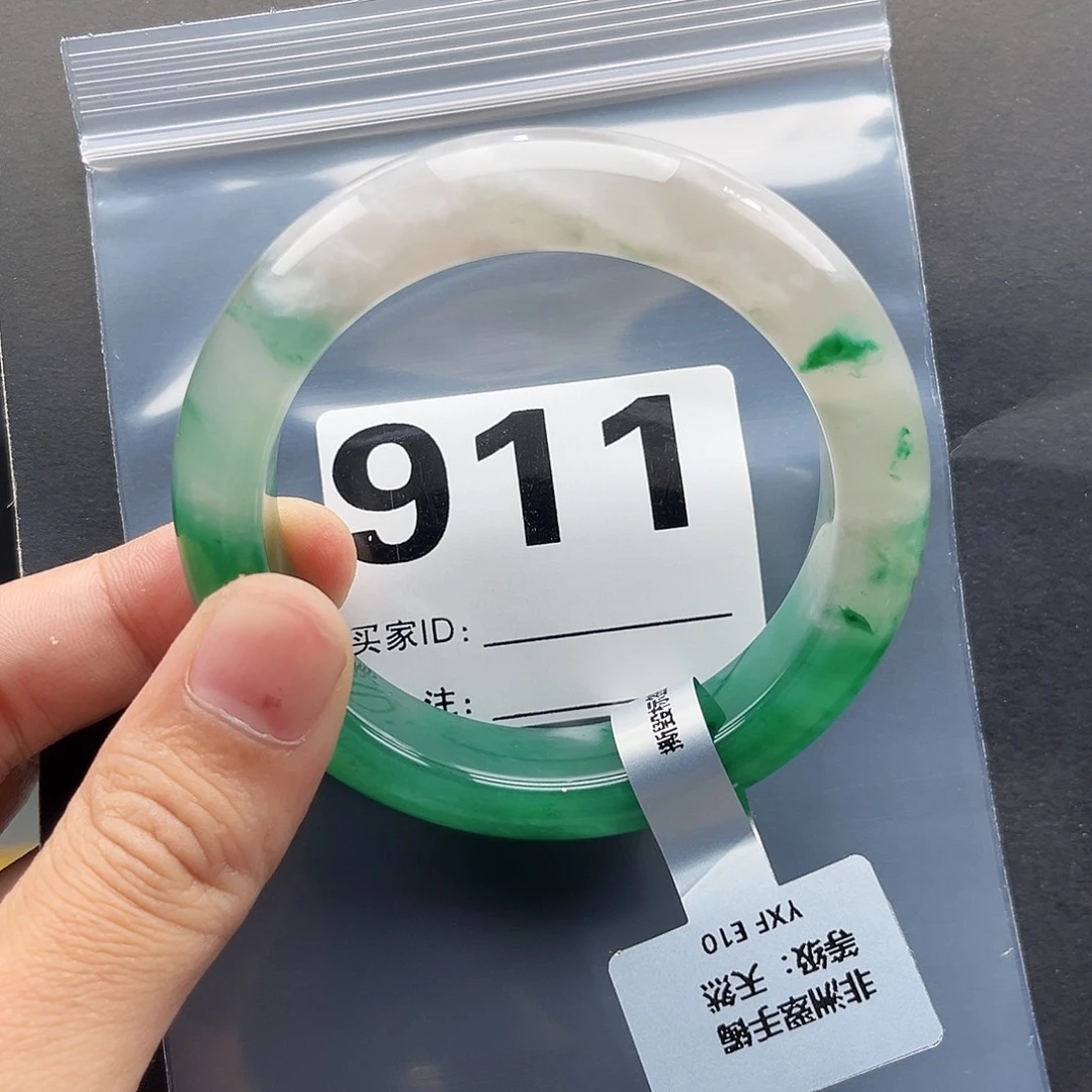 未镶嵌手镯石英质玉（非洲翠）58圈口911