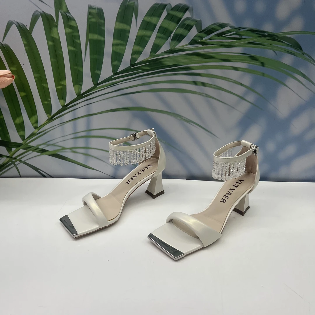 小强家女鞋 芽儿家新款百搭女凉鞋（Y486-51-1）（W34AYG23225-1402）