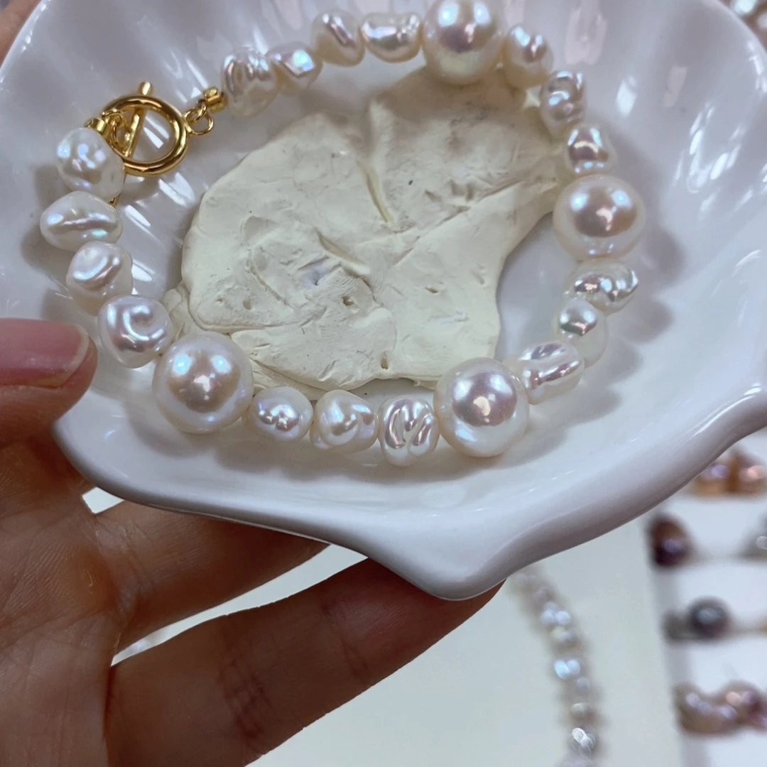 淡水珍珠手绳银S925镶嵌