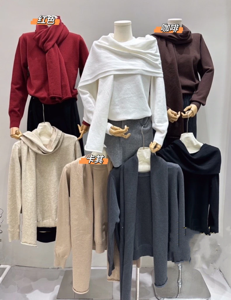 简约圆领针织衫 30106