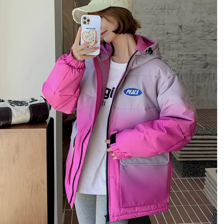 (事b勿扰）加厚拼色男女同款外套