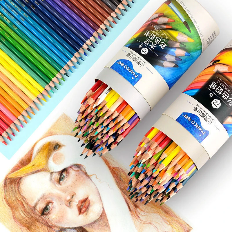 马可原木彩铅绘画专用开学必备雪松木铅笔文具彩笔画画笔彩色笔