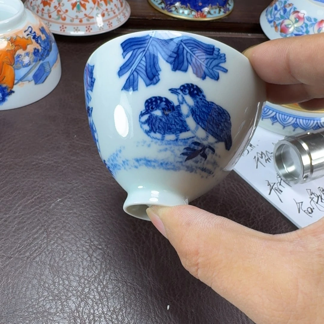 瓷片当代景德镇陶瓷手绘茶具