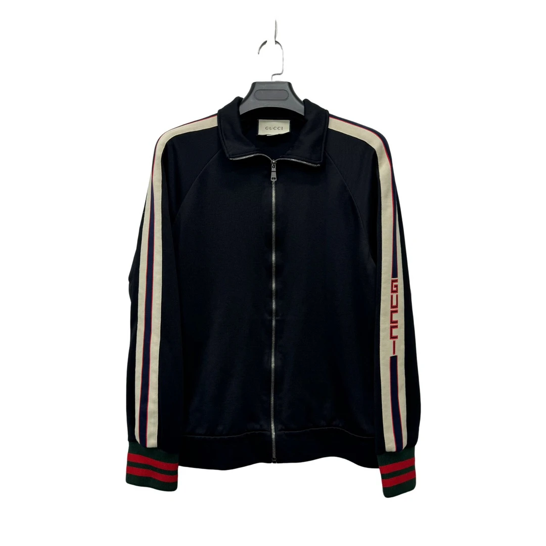 95新 GUCCI/古驰 侧边logo校服外套 L码/轻微勾丝