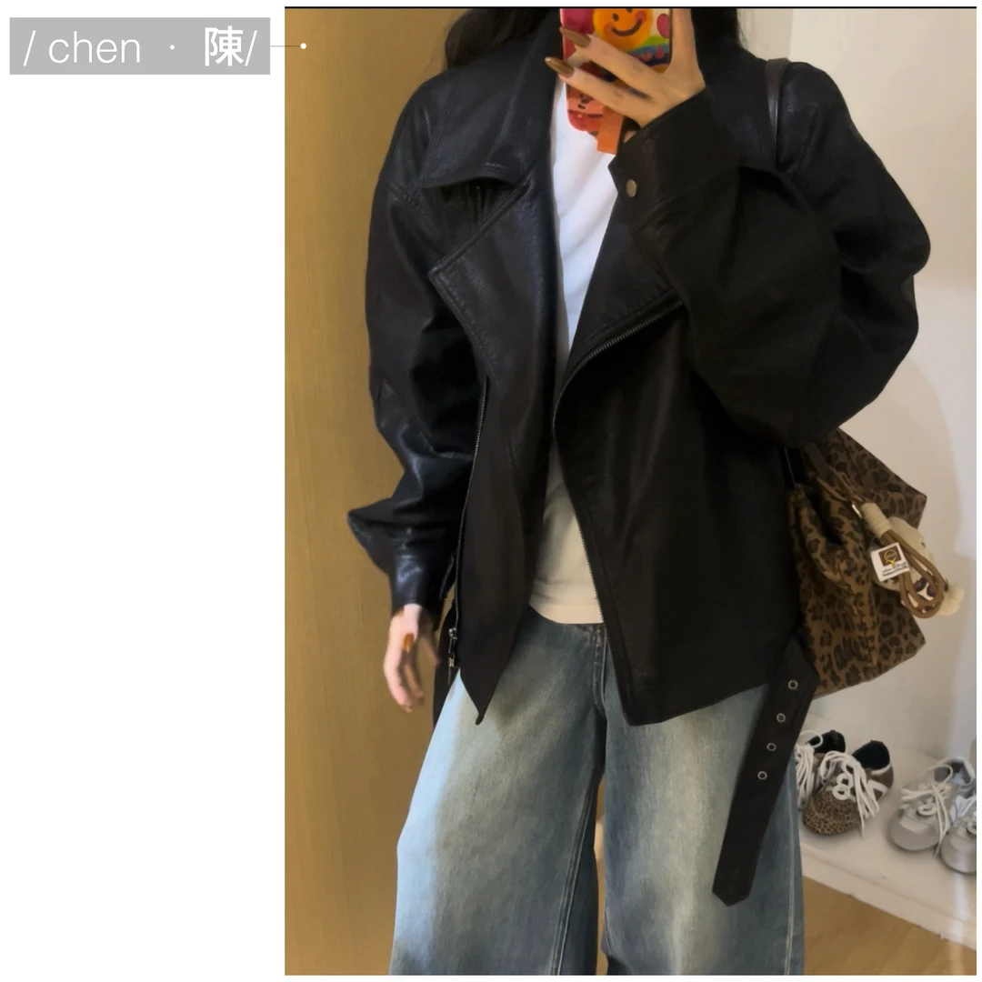 chen·陳上新 复古重工 酷飒百搭皮衣