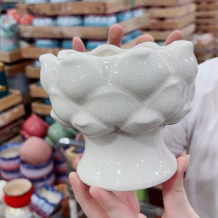 有孔.凑单10元陶瓷花盆发货！