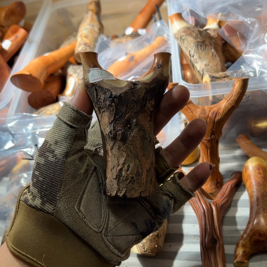 火琉璃树杈木弓手工制作