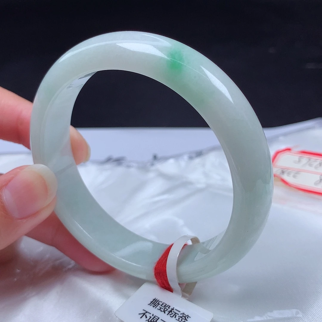 翡翠未镶嵌手镯58圈d8265