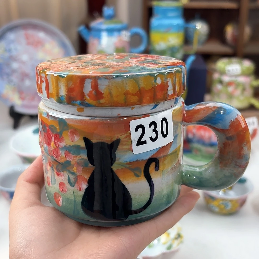 景德镇手绘高温釉下彩陶瓷茶具