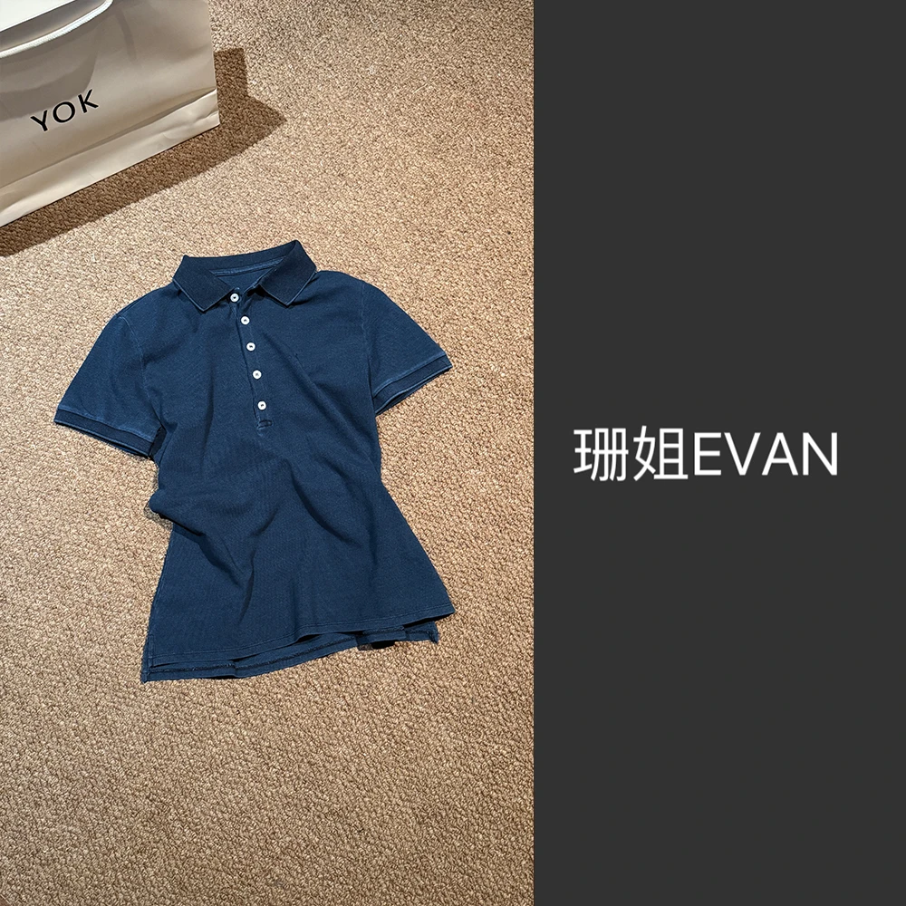 y1390 弹力POLO领短袖T