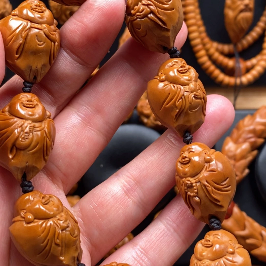 橄榄核手串包衣弥勒