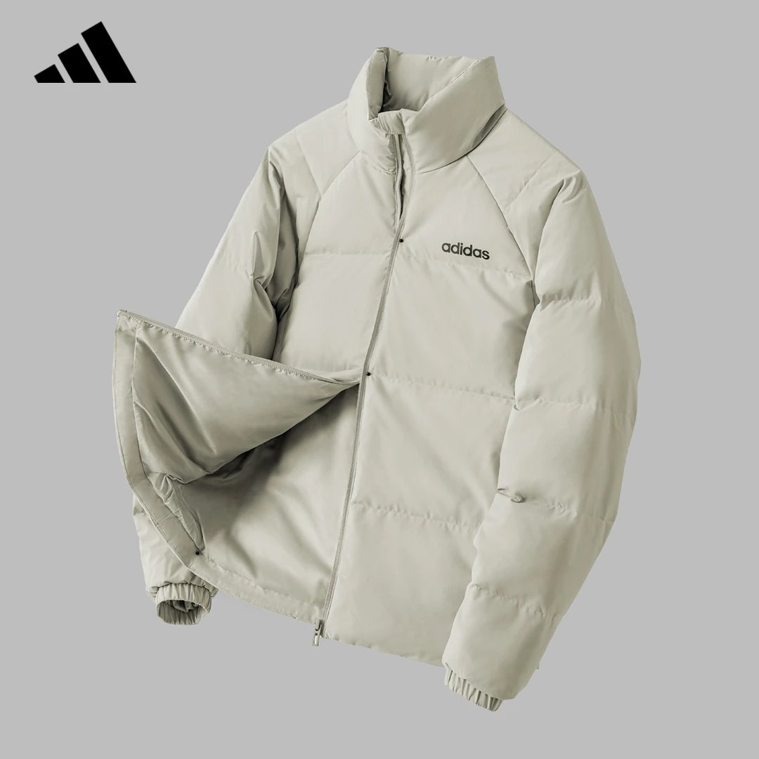 adidas/阿迪达斯鸭绒立领保暖羽绒服情侣2025冬季新款运动羽绒服