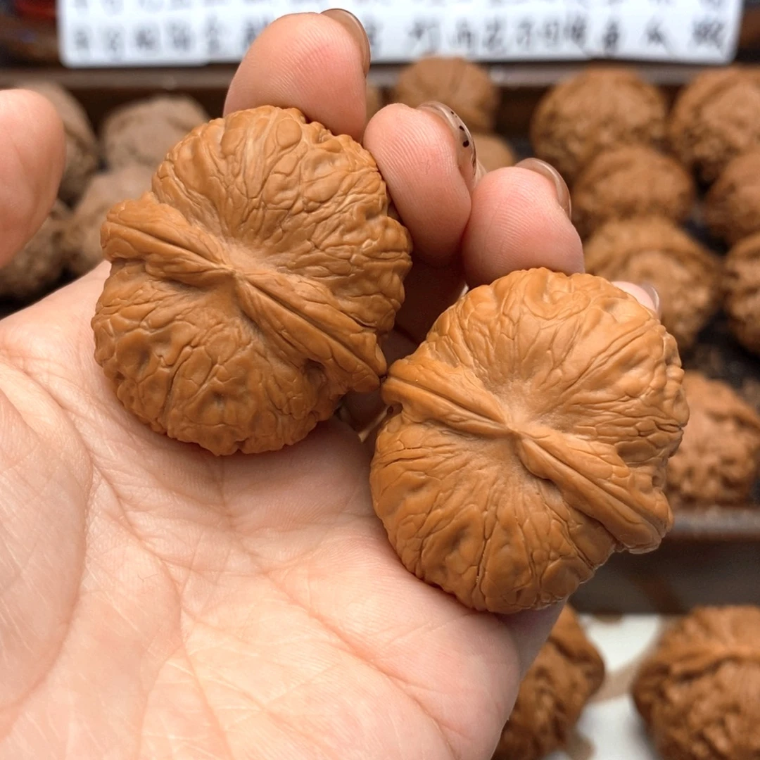 把件文玩核桃40尺全品平谷元宝