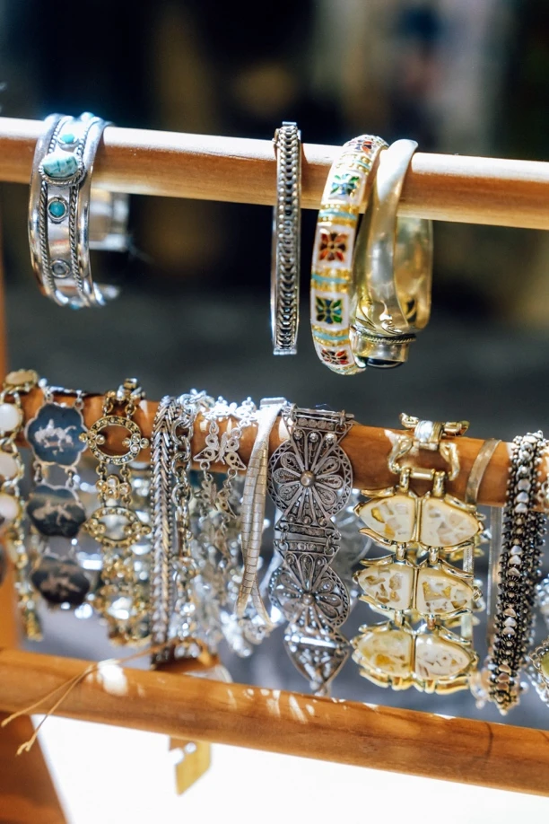 非金属珐琅手链 中古vintage首饰