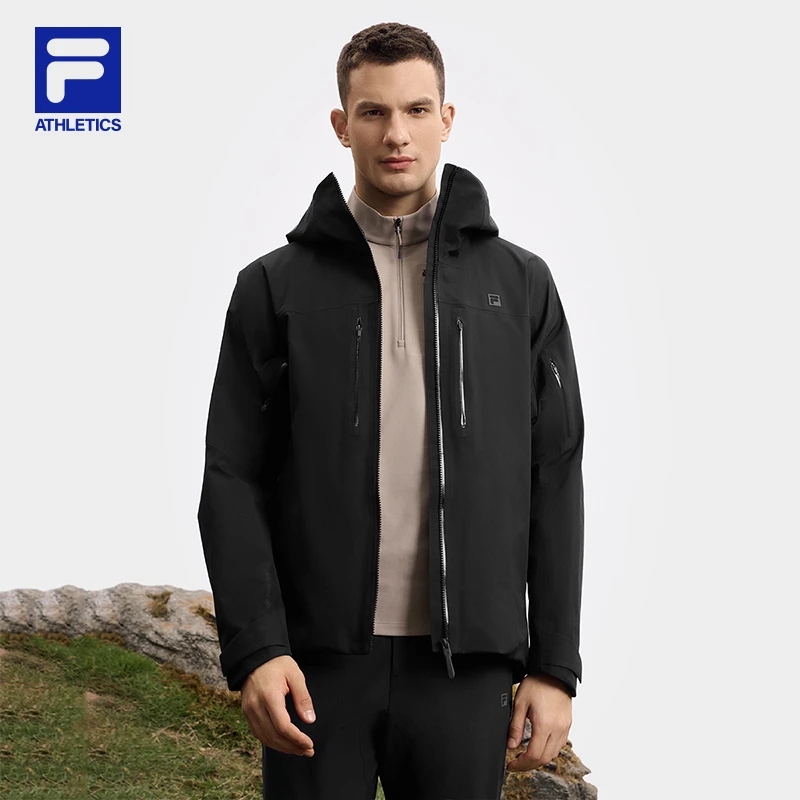 Fila/斐乐男子【防水透湿硬壳冲锋衣】新款户外运动外套A11M517709F