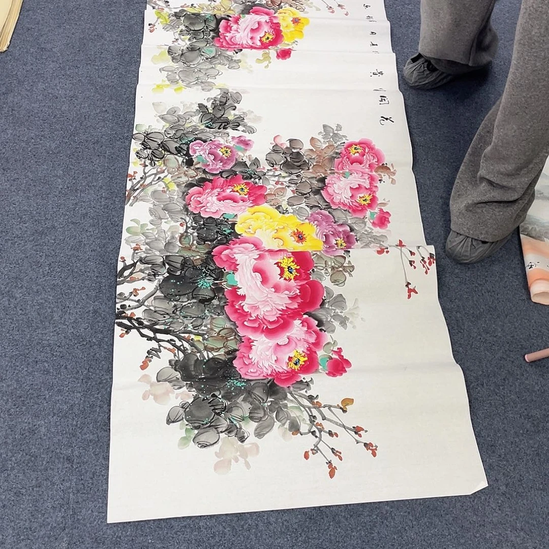 国画作品小姐姐放漏…