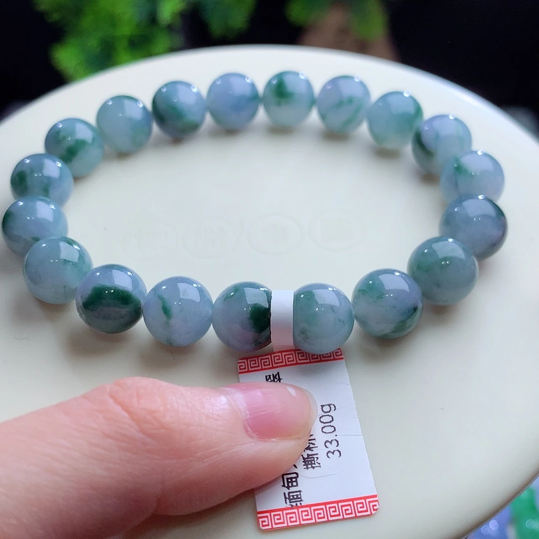 翡翠未镶嵌手串卡10