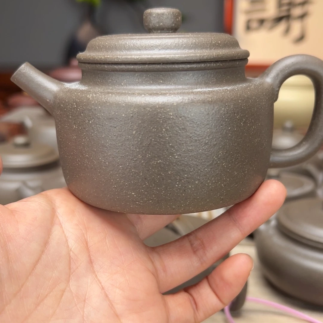 紫砂茶壶蟹壳青的240