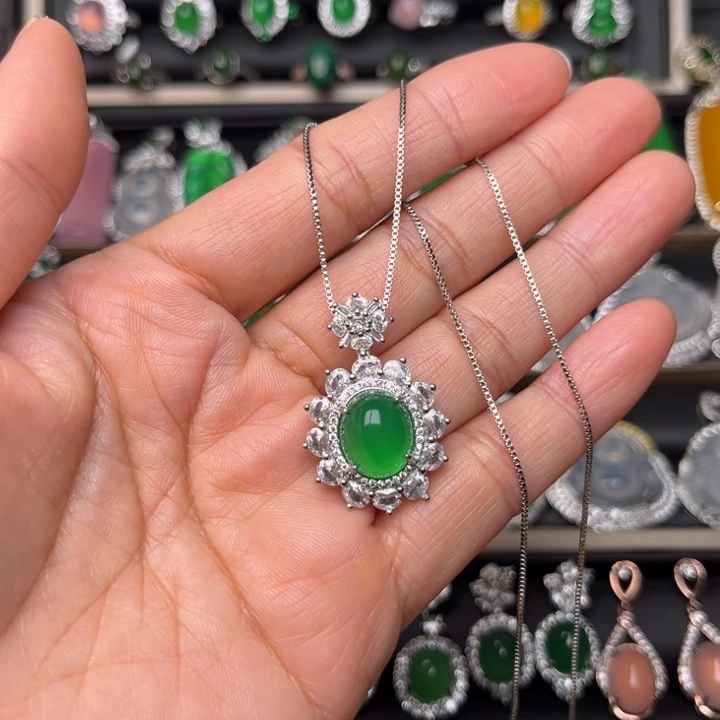 玛瑙/玉髓合金颈饰