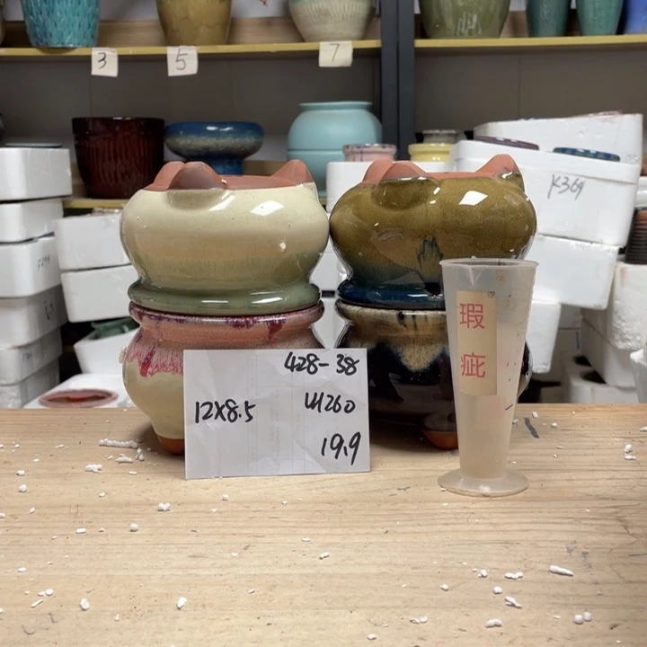 紫砂花盆多肉陶土花盆微瑕38