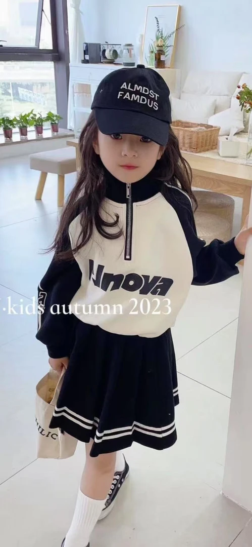 【春款】儿童拼色卫衣套装学院风运动洋气春秋童装秋款秋季S1022