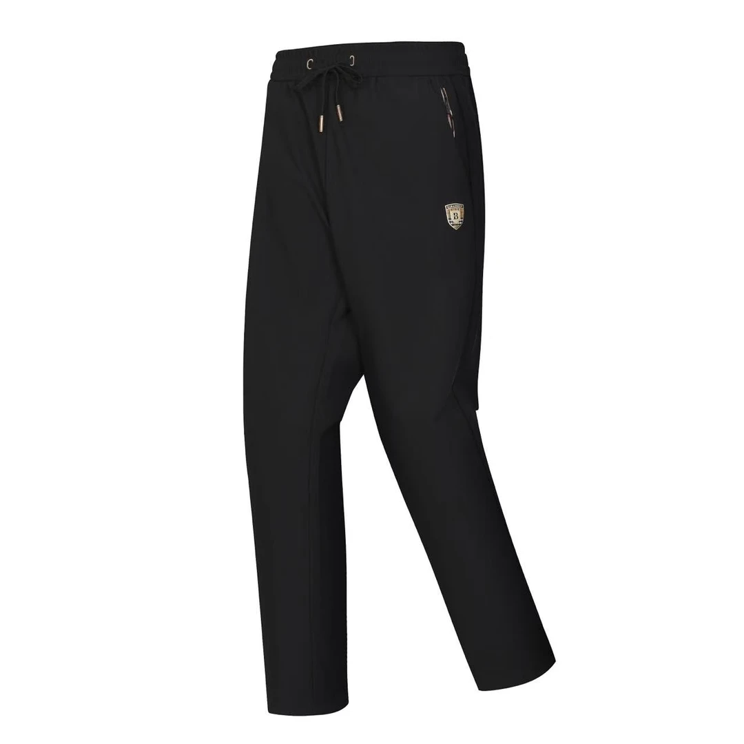 简约轻奢休闲裤高弹男士休闲裤长裤秋冬软壳裤高腰徒步-6901