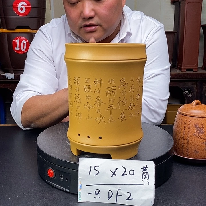 紫砂花盆货号一只DF2