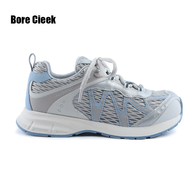 新款【3.5cm]网纱透气女士休闲老爹鞋慢跑鞋轻便低帮阿甘鞋327-1