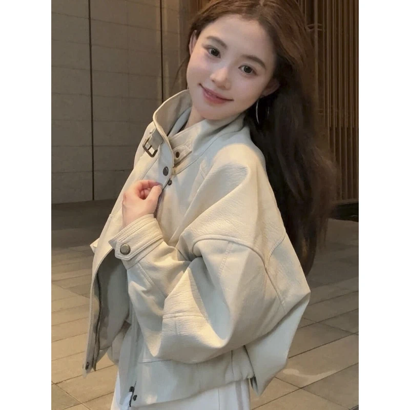 2025新款皮衣外套女超火小个子皮夹克酷飒风短款正流行气质高级感