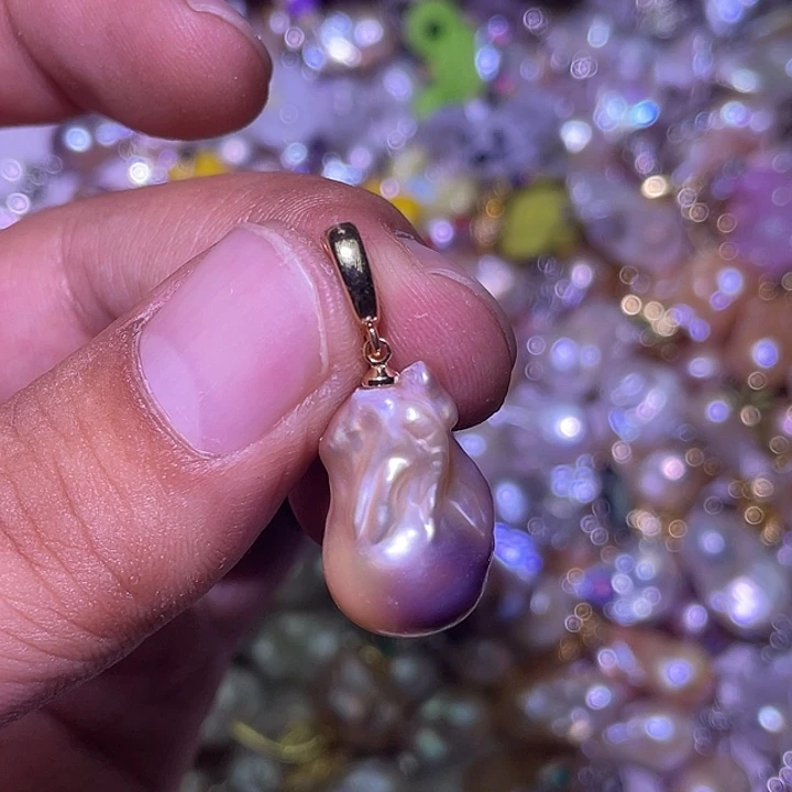 淡水珍珠未镶嵌吊坠(不含链)124