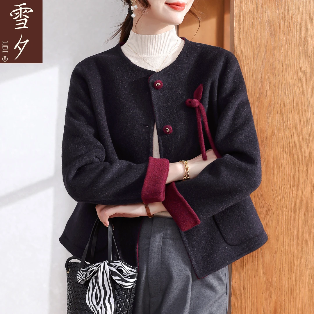 妈妈装毛呢外套秋2025新款洋气中老年女装巨好看的小香风呢子上衣