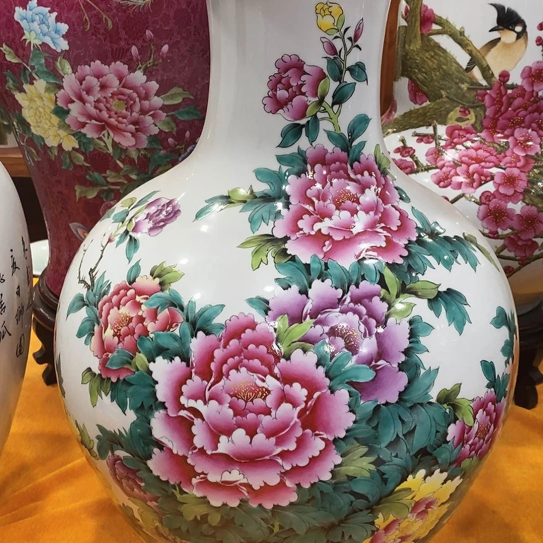 摆件1***逸景德镇陶瓷赏瓶