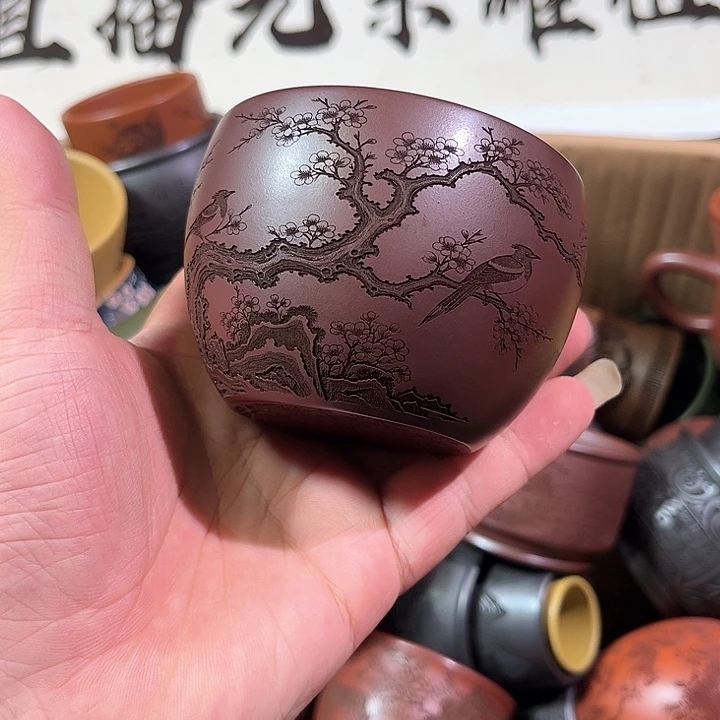 茶杯紫砂全手工紫砂主人杯