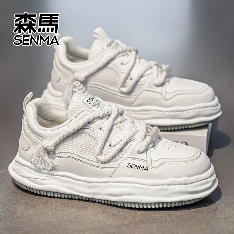 森马男鞋秋季爆款青少年休闲百搭小白鞋男士潮流时尚增高厚底潮鞋