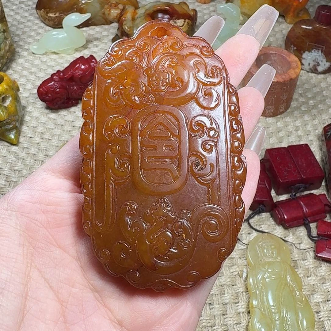 白玉菩提吊坠挂件