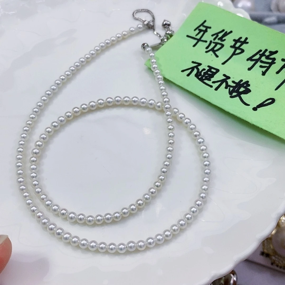 淡水珍珠特价不退换精挑雪山白baby珠项链银S925镶嵌