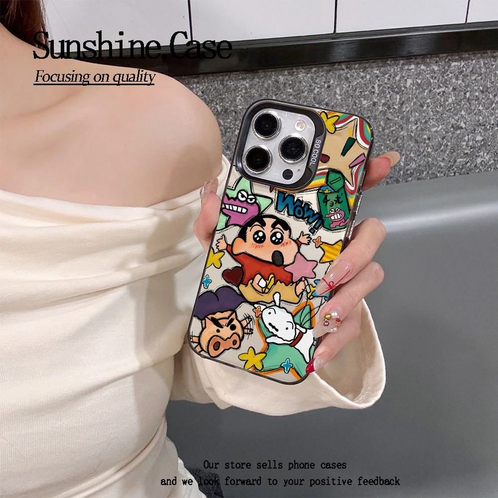 【彩银】炫彩小新适用苹果华为vivo小米oppo手机壳16PROMAX防摔