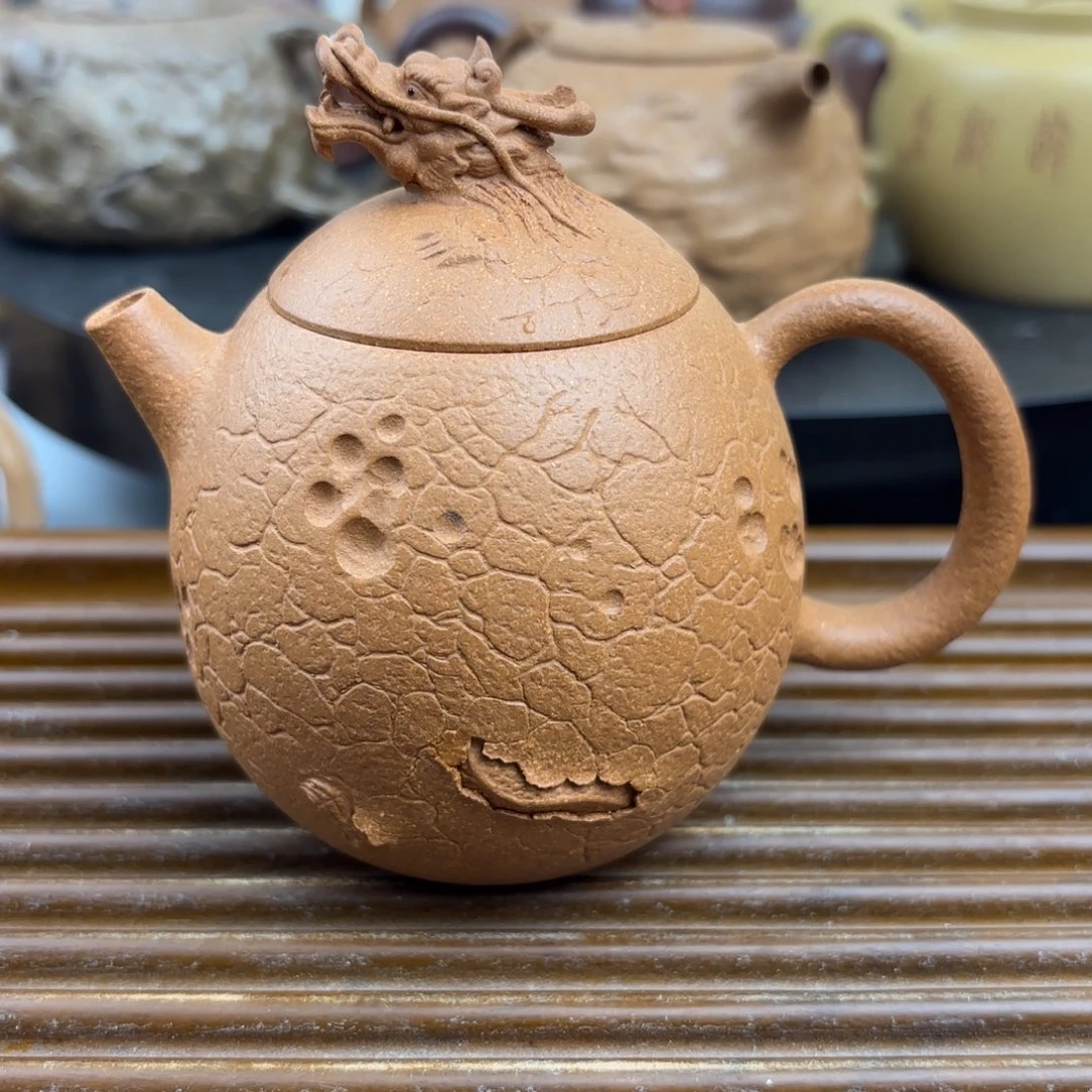 茶壶紫砂龙蛋原矿紫砂壶