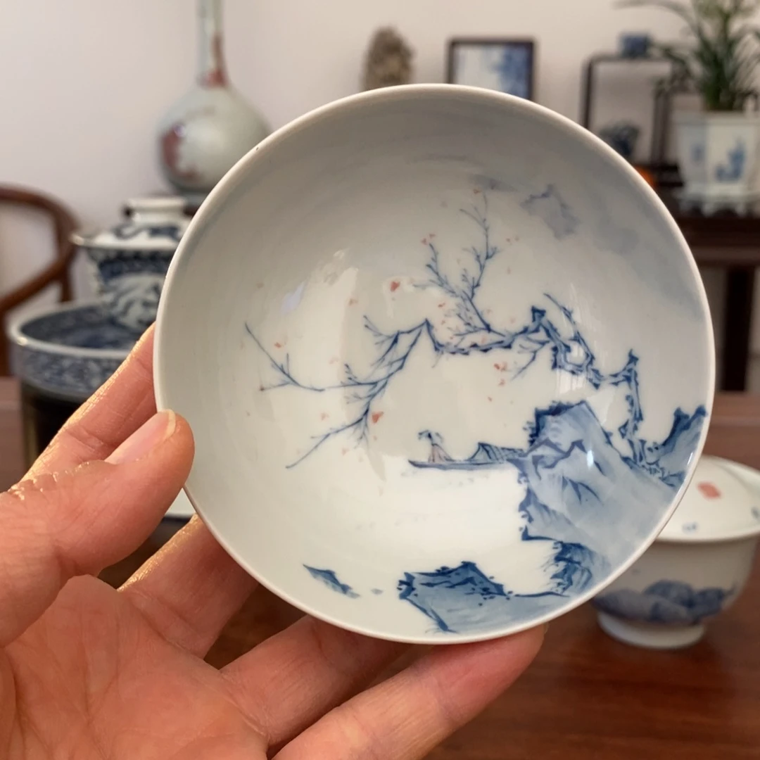 向**窗宋墨文人雅器单杯