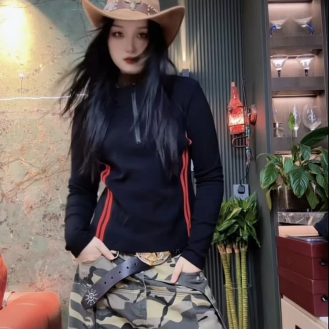连帽长袖女加绒常规T恤百搭显瘦休闲