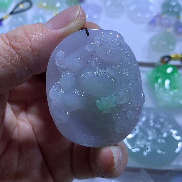 翡翠未镶嵌颈饰天然翡翠A货吊坠