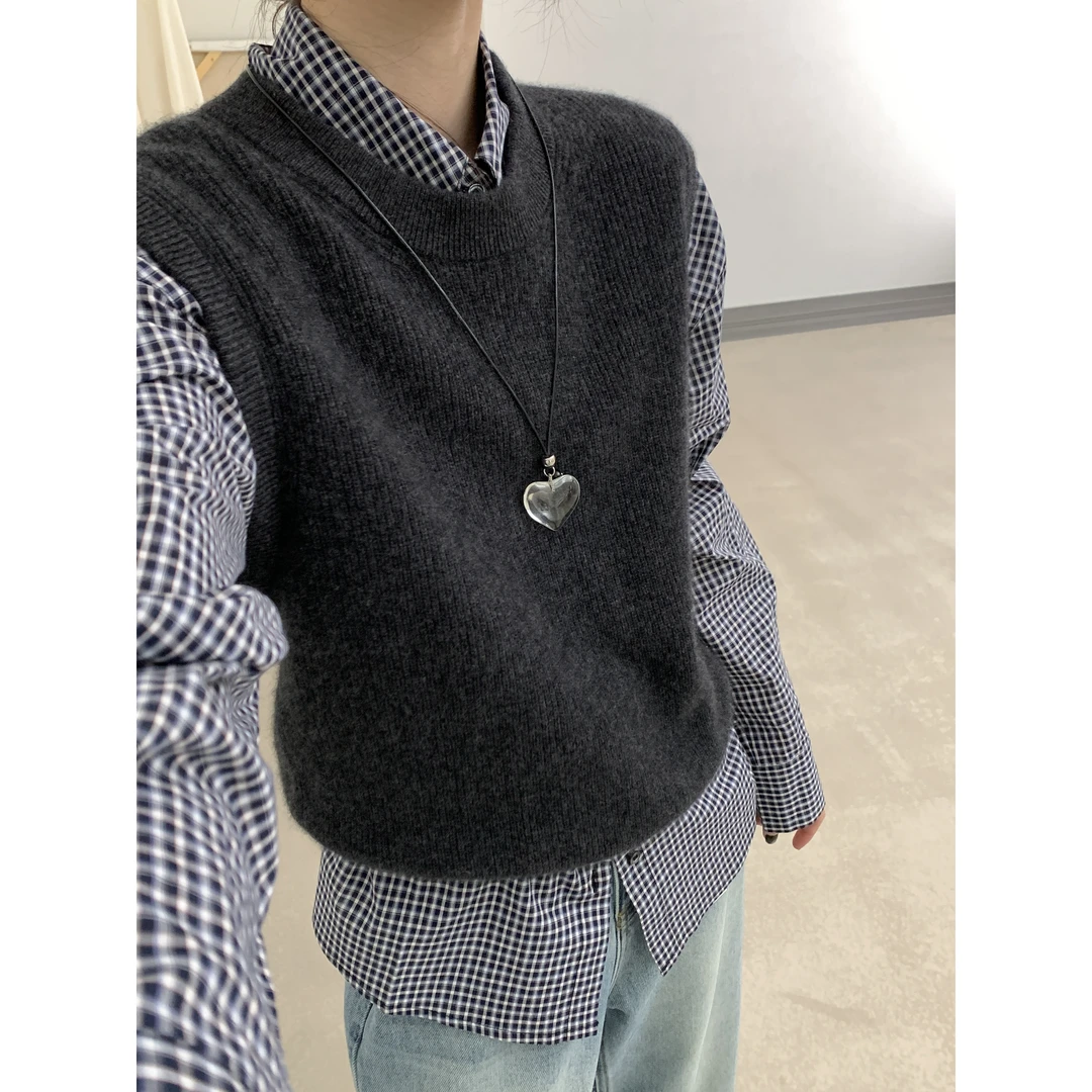 L-71246#『40.3%绵羊毛』高品质软糯百搭保暖针织马甲