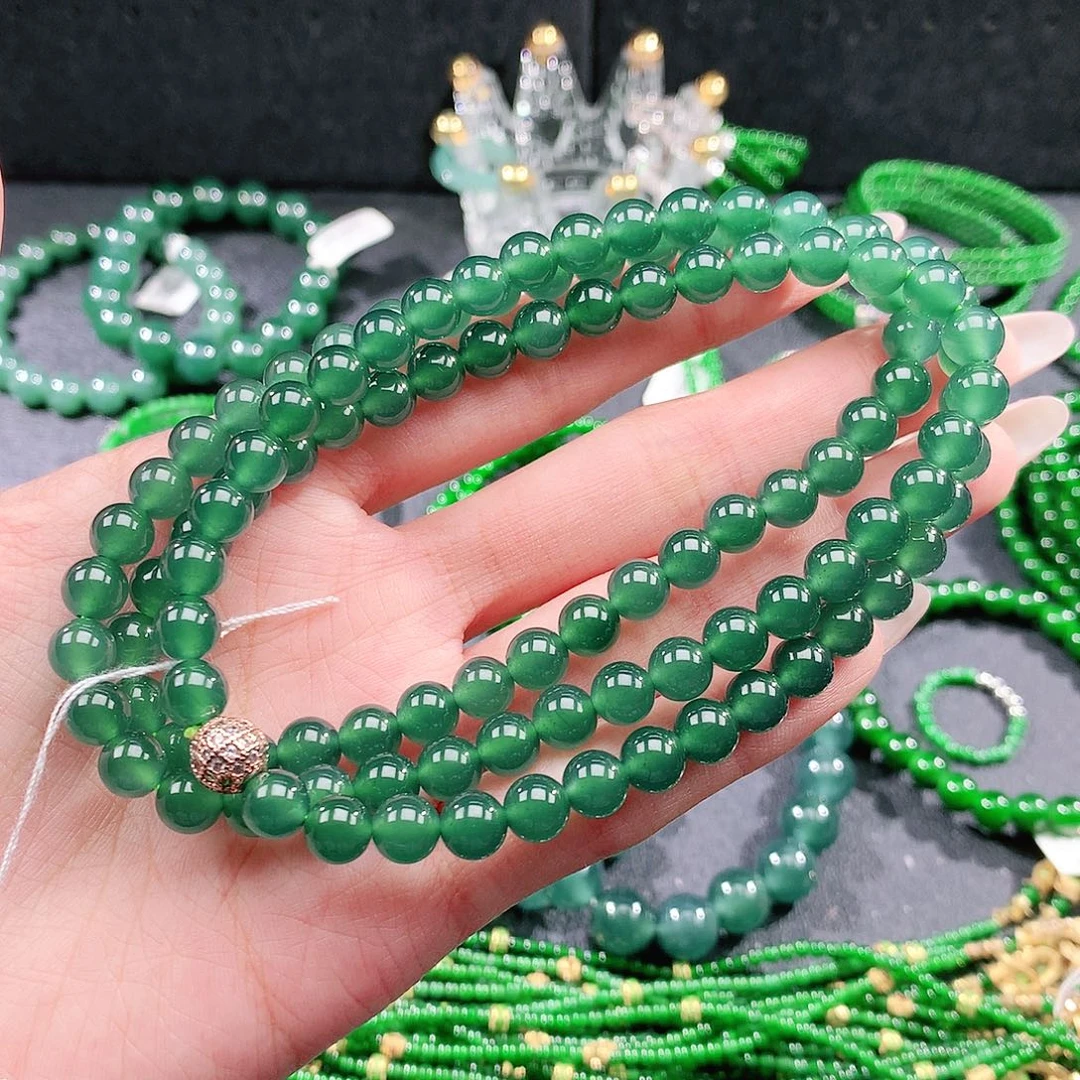 翡翠未镶嵌手链项链