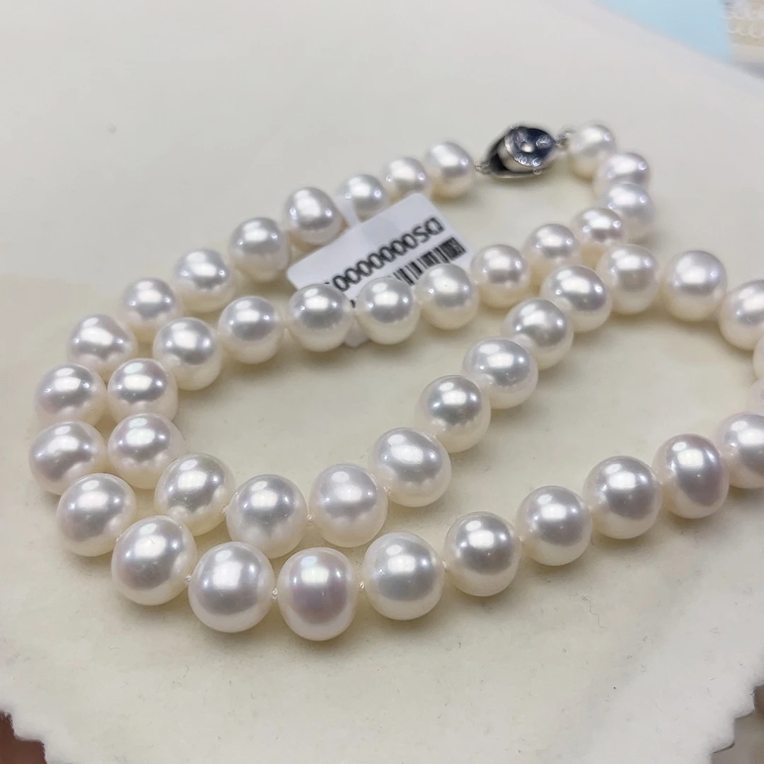 颈饰银S925镶嵌淡水珍珠