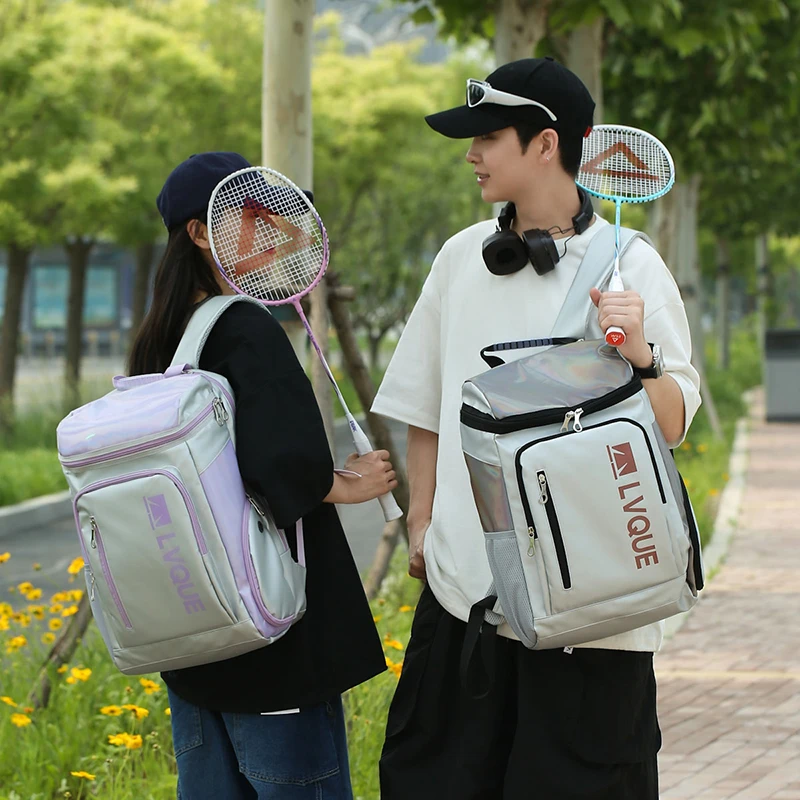 时尚羽毛球双肩包男运动健身包女旅行登山徒步背包便携轻便双肩包
